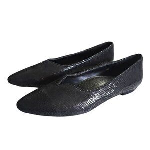 Vaneli Ganet Black Pointed Toe Flat Sz 8N